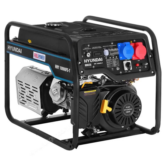 Бензиновый генератор Hyundai HHY 10000FE-T + кожух для генератора 1200-Optimal (тихий)