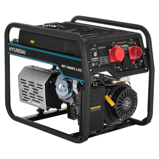 Бензиновый генератор Hyundai HHY 10000FE-3 ATS + кожух для генератора 1400SS (супер тихий)