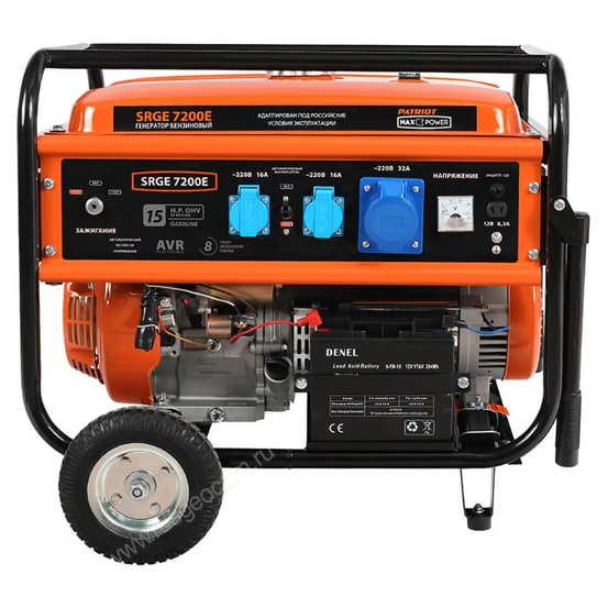 Бензиновый генератор Patriot Max Power SRGE 7200E
