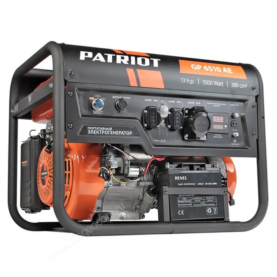 Бензиновый генератор Patriot GP 6510AE