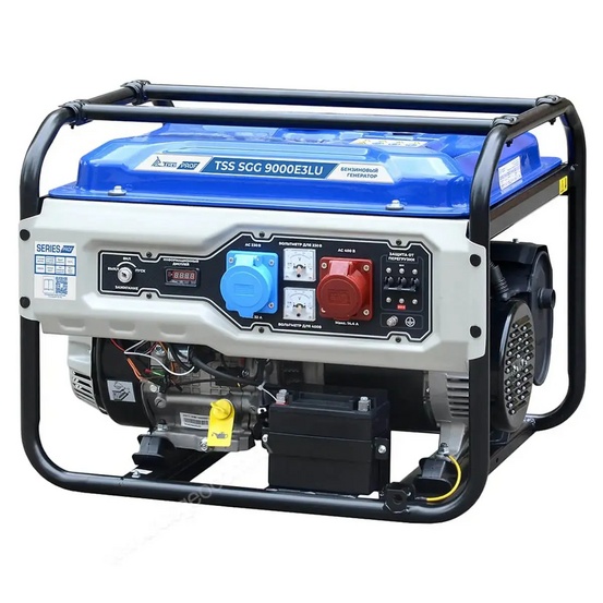 Бензиновый генератор TSS SGG 9000E3LU с комплектом ручек и колес TSS (190049)
