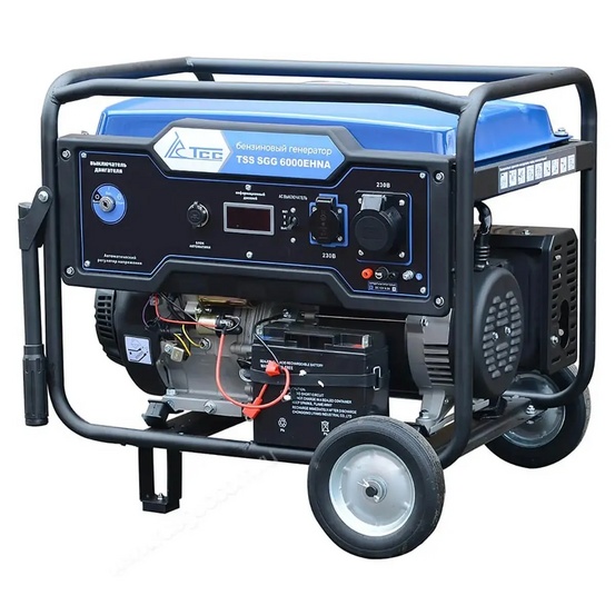 Бензиновый генератор TSS SGG 6000EHNA с шумозащитным кожухом 1200-Winter зимний комплект (тихий)