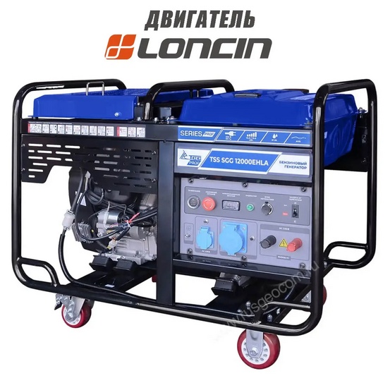 Бензиновый генератор TSS SGG 12000EHLA с шумозащитным кожухом 1600-Optimal летний комплект (тихий)