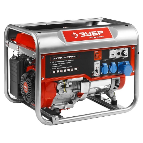 Бензиновый генератор ЗУБР ЗЭСБ-6200
