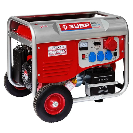 Бензиновый генератор ЗУБР ЗЭСБ-5500-ЭФН