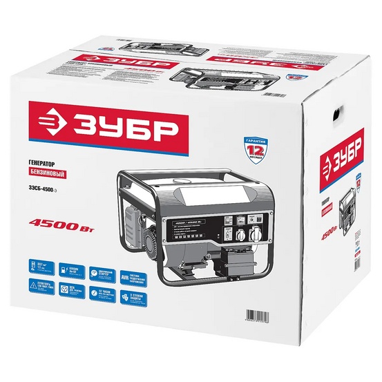 Бензиновый генератор ЗУБР ЗЭСБ-4500-Э
