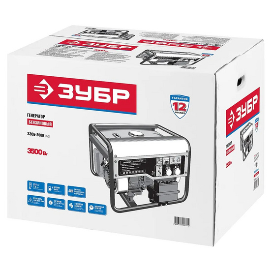 Бензиновый генератор ЗУБР ЗЭСБ-3500-ЭМ2