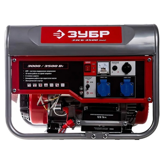Бензиновый генератор ЗУБР ЗЭСБ-3500