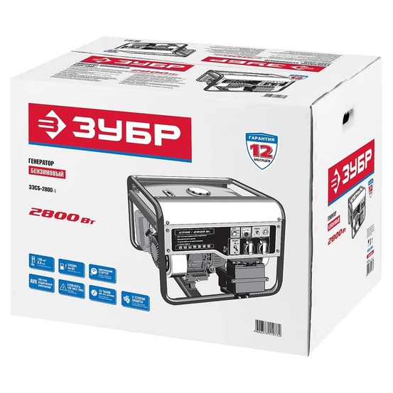 Бензиновый генератор ЗУБР ЗЭСБ-2800-Э