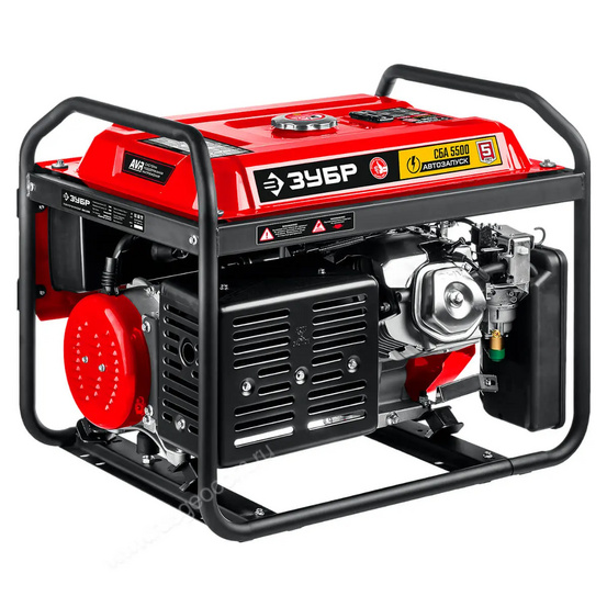 Бензиновый генератор ЗУБР СБА-5500 с АВР