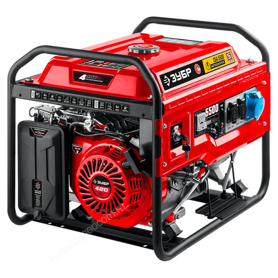 Бензиновый генератор ЗУБР СБА-5500 с АВР