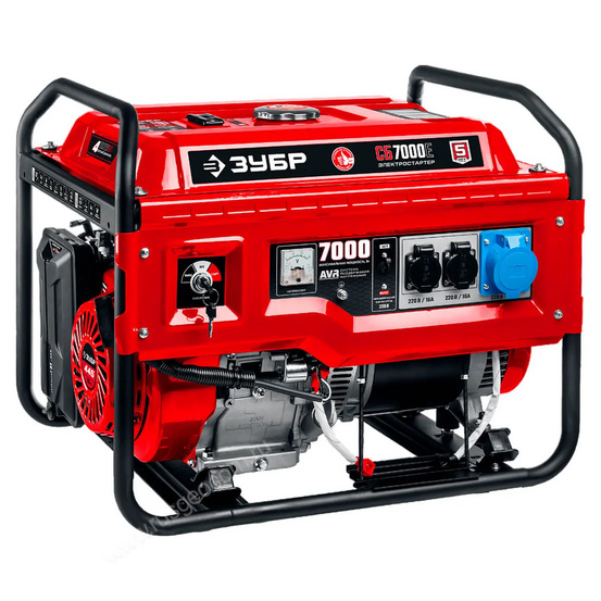 Бензиновый генератор ЗУБР СБ-7000Е