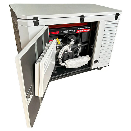 Бензиновый генератор A-iPower A17000EAX в супертихом зимнем кожухе 1700SS RAL 7035