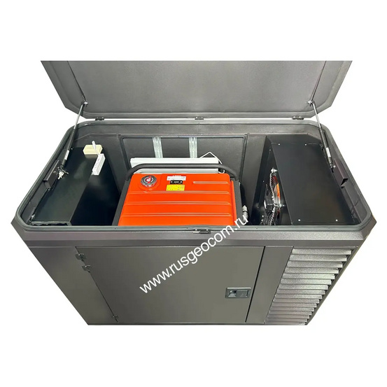 Бензиновый генератор A-iPower A13000EAX в супертихом зимнем кожухе 1700SS RAL 8019 + блок автозапуска A-iPower 230В/400В 100А 8 ПИН