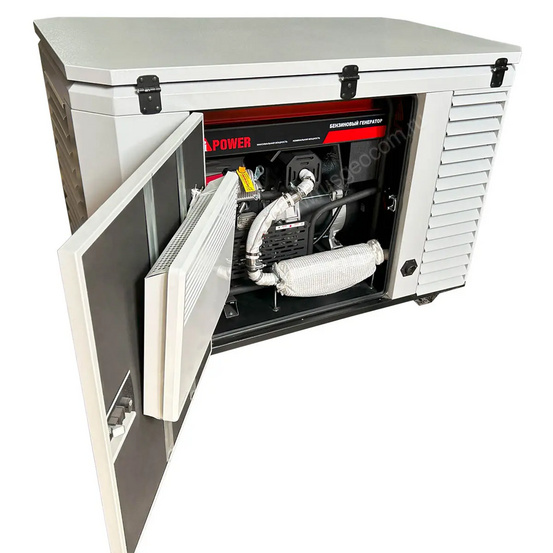 Бензиновый генератор A-iPower A13000EAX в супертихом зимнем кожухе 1700SS RAL 7035