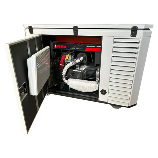 Бензиновый генератор A-iPower A13000EAX в супертихом зимнем кожухе 1700SS RAL 7035