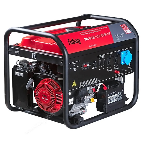 Бензиновый генератор FUBAG BS 8500 A ES DUPLEX в тихом зимнем кожухе 1200 RAL 8019