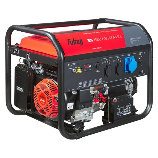 Бензиновый генератор FUBAG BS 7500 A ES DUPLEX в супертихом зимнем кожухе 1400SS RAL 7024