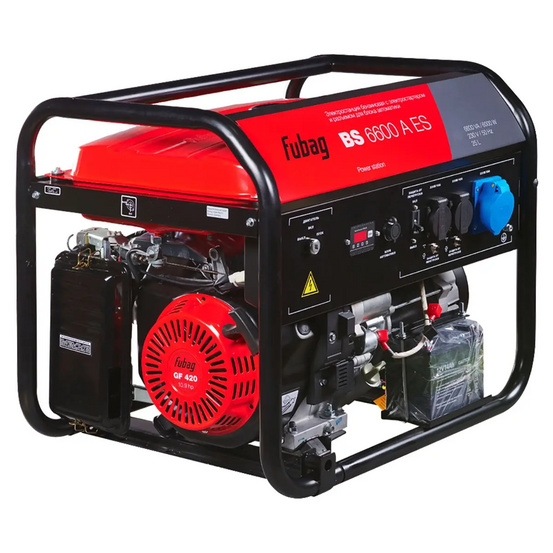 Бензиновый генератор FUBAG BS 6600 A ES в супертихом зимнем кожухе 1400SS RAL 8019
