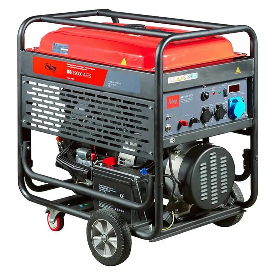 Бензиновый генератор FUBAG BS 19000 A ES в тихом зимнем кожухе 1600 RAL 7035
