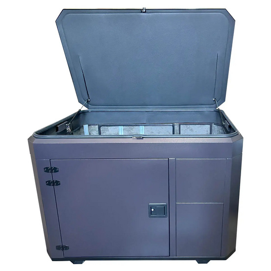 Бензиновый генератор FUBAG BS 17000 A ES в тихом зимнем кожухе 1600 RAL 8019