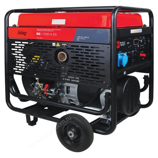 Бензиновый генератор FUBAG BS 17000 A ES в тихом зимнем кожухе 1600 RAL 7035