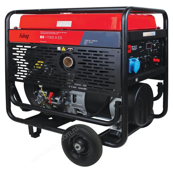 Бензиновый генератор FUBAG BS 17000 A ES в супертихом зимнем кожухе 1700SS RAL 7024