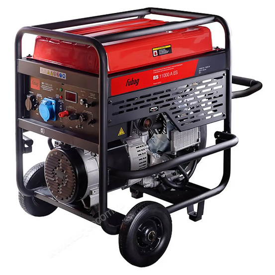 Бензиновый генератор FUBAG BS 11000 A ES в тихом зимнем кожухе 1600 RAL 7035