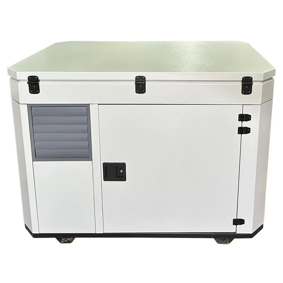 Бензиновый генератор FUBAG BS 11000 A ES в тихом зимнем кожухе 1600 RAL 7035