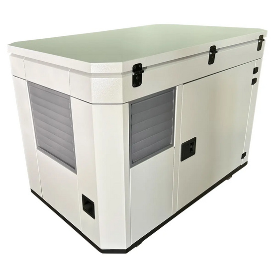 Бензиновый генератор FUBAG BS 11000 A ES в тихом зимнем кожухе 1600 RAL 7035