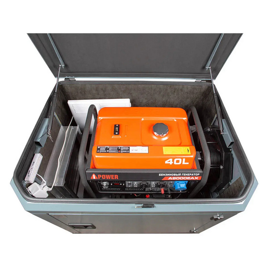 Генератор A-iPower A9000EAX в тихом зимнем кожухе 1200 RAL 7031