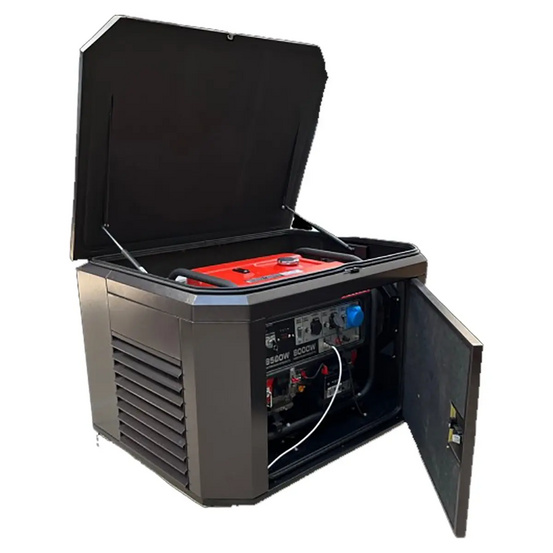 Генератор A-iPower A9000EAX в супертихом зимнем кожухе 1400SS RAL 8019