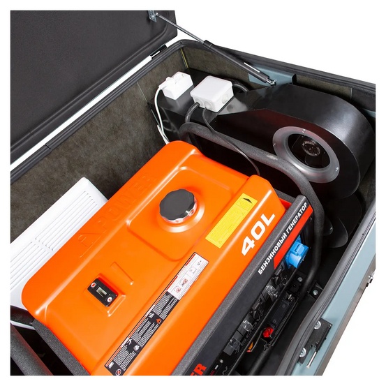 Генератор A-iPower A9000EAX в супер тихом зимнем кожухе 1400SS RAL 7031