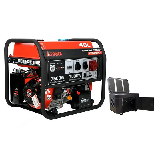 Бензиновый генератор A-iPower A7500TEA + кожух для генератора 1200-Optimal (тихий)