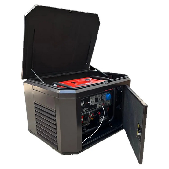 Генератор A-iPower A7000EAX в супертихом зимнем кожухе 1400SS RAL 8019