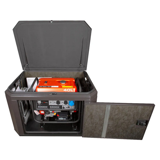 Генератор A-iPower A6000EAX в тихом зимнем кожухе 1200 RAL 8019