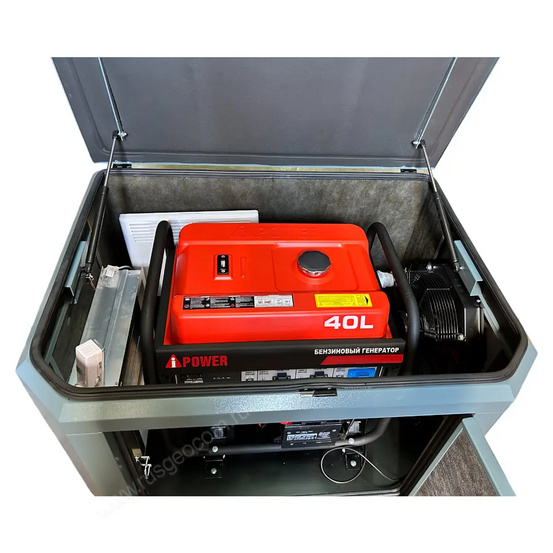 Генератор A-iPower A6000EAX в тихом зимнем кожухе 1200 RAL 7031