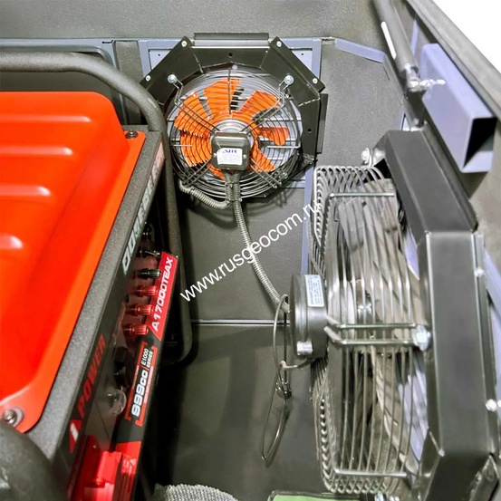 Бензиновый генератор A-iPower A17000TEAX в тихом зимнем кожухе 1600 RAL 7024 + блок автозапуска A-iPower 230В/400В 100А 8 ПИН