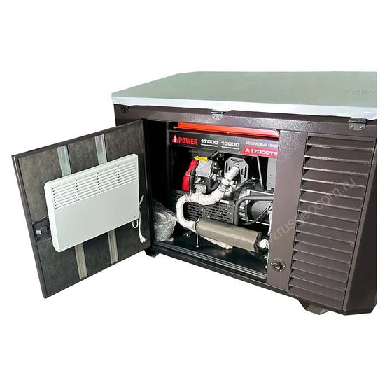 Бензиновый генератор A-iPower A17000TEAX в супертихом зимнем кожухе 1700SS RAL 8019 + блок автозапуска A-iPower 230В/400В 100А 8 ПИН