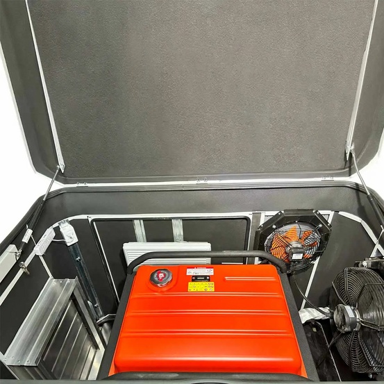 Бензиновый генератор A-iPower A13000TEAX в тихом зимнем кожухе 1600 RAL 7035