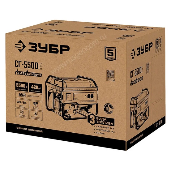 Генератор ЗУБР СГ-5500Е
