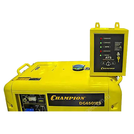 Дизельный генератор Champion DG6501ES+ATS