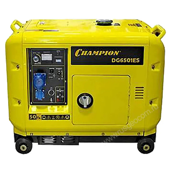 Дизельный генератор Champion DG6501ES+ATS
