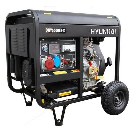 Дизельный генератор Hyundai DHY 6000LE-3