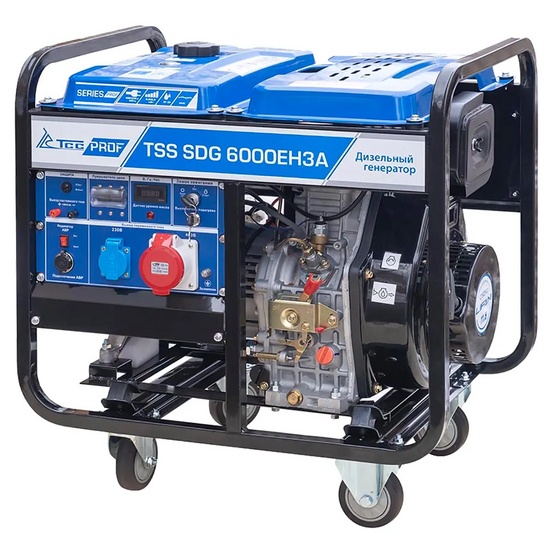 Дизельный генератор TSS SDG 6500EH3A