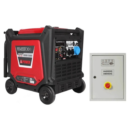 Инверторный генератор A-iPower A8000IS + блок автозапуска 230/400В для A4000IS / А8000IS