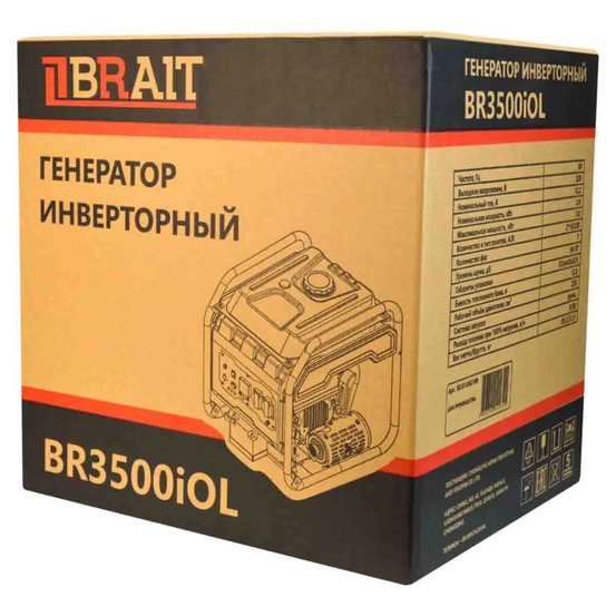 Инверторный генератор BRAIT  BR-3500iOL