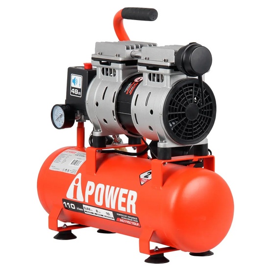 Компрессор поршневой безмасляный A-iPower AC110/10LF