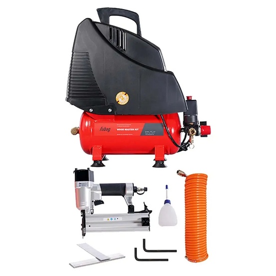 Безмасляный компрессор FUBAG WOOD MASTER KIT + 4 предмета