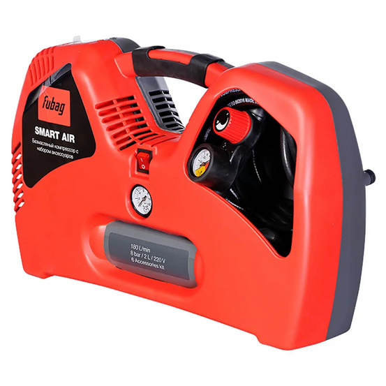 Безмасляный компрессор FUBAG Smart Air + набор из 6 предметов